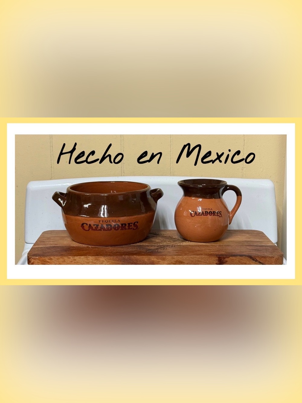 Cazadores Tequila Mexican Cantarito and Cup/Jug